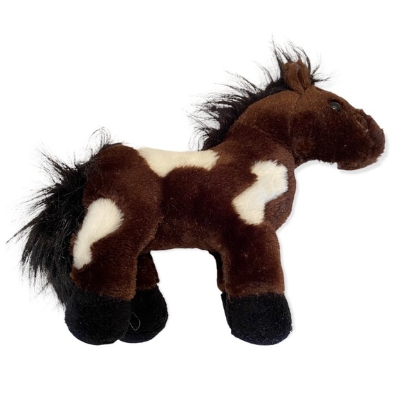 Ganz Webkinz Brown & White Pinto 8" Plush Stuffed Animal Toy Only No Code HM147 - Picture 6 of 12